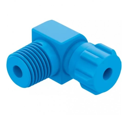 Штуцер ниппельный угловой с накидной гайкой Festo GCK-1/4-PK-6-KU
