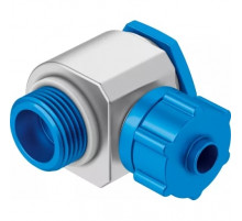 Штуцер ниппельный угловой с накидной гайкой Festo LCK-3/8-PK-6