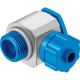 Штуцер ниппельный угловой с накидной гайкой Festo LCK-3/8-PK-6