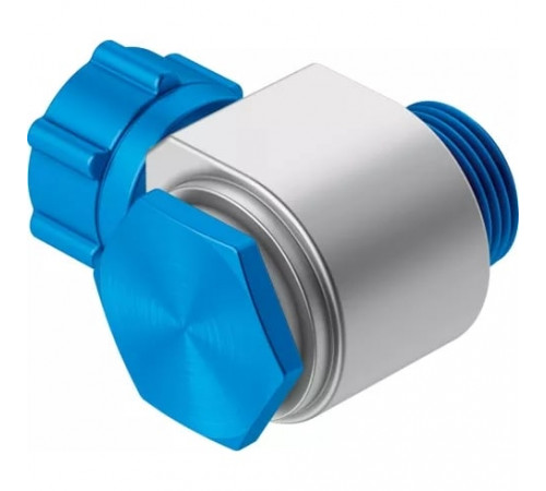Штуцер ниппельный угловой с накидной гайкой Festo LCK-3/8-PK-6