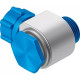 Штуцер ниппельный угловой с накидной гайкой Festo LCK-3/8-PK-6