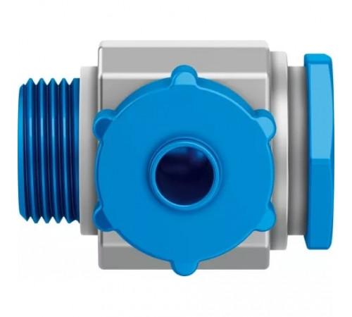 Штуцер ниппельный угловой с накидной гайкой Festo LCK-3/8-PK-6