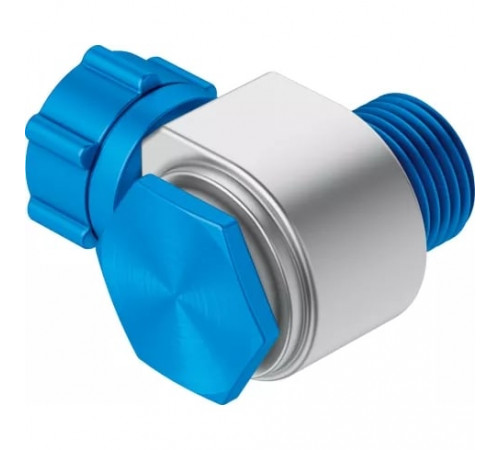 Штуцер ниппельный угловой с накидной гайкой Festo LCK-1/4-PK-4-KU
