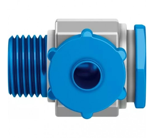 Штуцер ниппельный угловой с накидной гайкой Festo LCK-1/4-PK-4-KU
