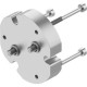 Адаптерная плита для трехточечного захвата Festo DHAA-G-Q11-16-B7/B7G-25