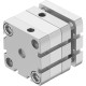 Компактный пневмоцилиндр Festo ADNGF-50-125-P-A