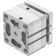 Компактный пневмоцилиндр Festo ADNGF-80-10-P-A