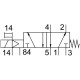 Распределитель с электромагнитным управлением Festo VUVS-LT30-M52-MZD-G38-F8
