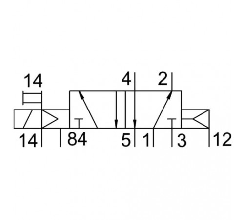Распределитель с электромагнитным управлением Festo CPV10-M11H-5LS-M7