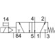 Распределитель с электромагнитным управлением Festo MEH-5/2-1/8-P-I-B