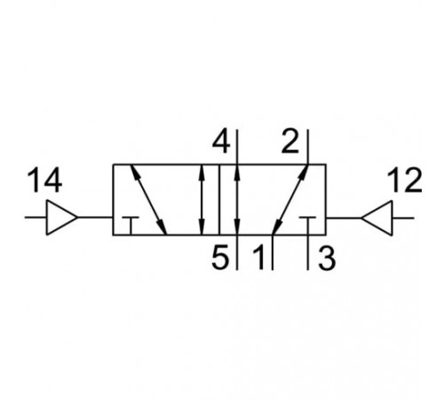Распределитель с пневматическим управлением Festo J-5/2-1/8-B