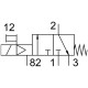 Распределитель с электромагнитным управлением Festo MEH-3/2-1/8-P-I-B