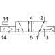 Распределитель с электромагнитным управлением Festo VMPA14-M1HF-M-PI