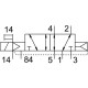 Распределитель с электромагнитным управлением Festo VUVG-S14-M52-AZT-G18-1T1L