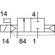 Распределитель с электромагнитным управлением Festo CPVSC1-M5H-D-H-Q4C