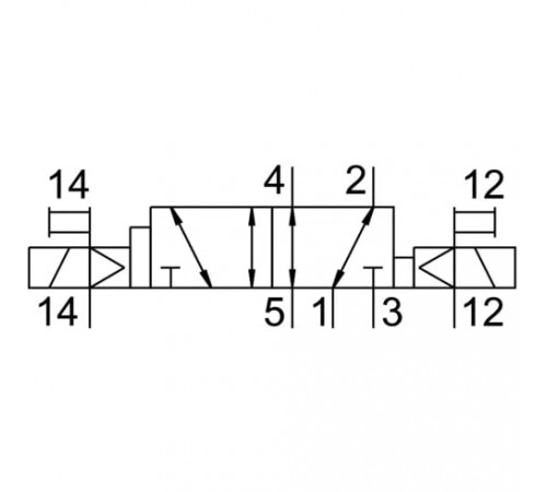 Распределитель с электромагнитным управлением Festo JMN1DH-5/2-D-3-S-C