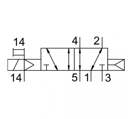 Распределитель с электромагнитным управлением Festo VMPA14-M1H-M-S-G1/8-PI