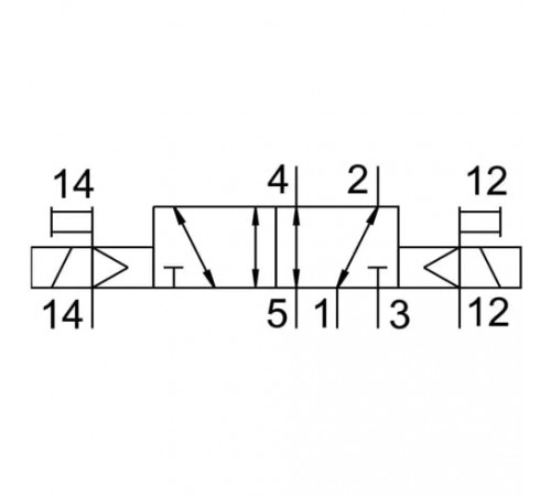 Распределитель с электромагнитным управлением Festo VMPA14-M1HF-J-PI