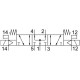 Распределитель с электромагнитным управлением Festo MN1H-5/3B-D-2-S-C
