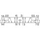 Распределитель с электромагнитным управлением Festo MFH-5/3B-D-2-S-C