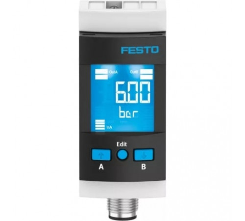 Датчик давления Festo SPAU-P10R-MS4-F-L-PNLK-PNVBA-M8D