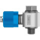 Штуцер ниппельный угловой с накидной гайкой Festo LCK-M5-PK-4