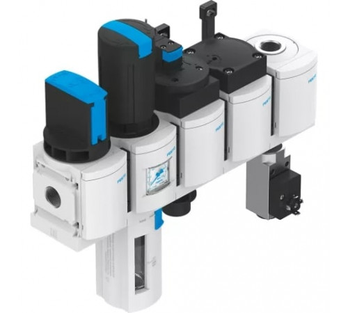 Блок подготовки воздуха, комбинация Festo MSB4-1/4:C3J1D1A1F3-WP