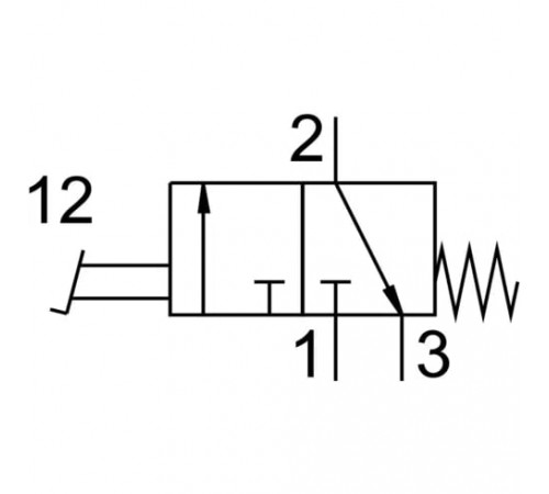 Пневмопедаль Festo F-3-1/4-B