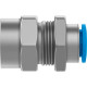 Штуцер цанговый для панельного монтажа Festo QSSF-1/4-8-B