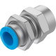 Штуцер цанговый для панельного монтажа Festo QSSF-1/4-8-B