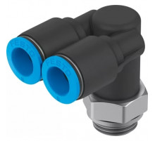 Тройник цанговый с резьбой угловой Festo QSYL-G1/4-8