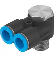 Тройник цанговый с резьбой угловой Festo QSYLV-1/4-8