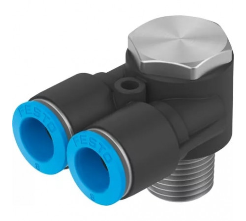 Тройник цанговый с резьбой угловой Festo QSYLV-1/4-8