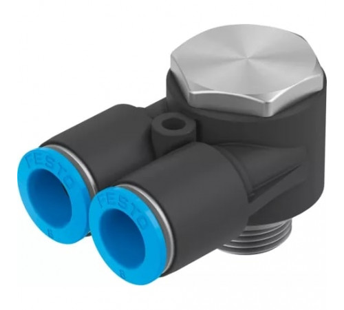 Тройник цанговый с резьбой угловой Festo QSYLV-G1/2-12