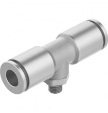 Тройник цанговый с резьбой Festo NPQH-T-M5-Q6-P10