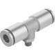 Тройник цанговый с резьбой Festo NPQH-T-M5-Q6-P10