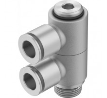 Тройник цанговый с резьбой поворотный Festo NPQM-LFK-G14-Q8-P10