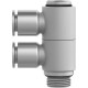 Тройник цанговый с резьбой поворотный Festo NPQM-LFK-G14-Q8-P10
