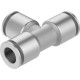 Тройник цанговый прямой Festo NPQM-T-Q8-E-P10