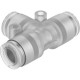 Тройник цанговый прямой Festo NPQP-T-Q8-E-FD-P10