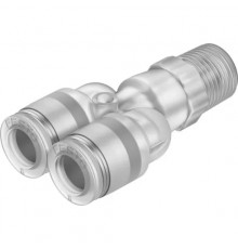 Тройник цанговый с резьбой Festo NPQP-Y-R14-Q8-FD-P10