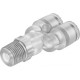 Тройник цанговый с резьбой Festo NPQP-Y-R14-Q8-FD-P10