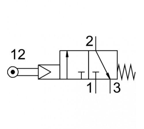 Распределитель с роликовым рычагом Festo RS-3-1/8