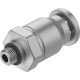 Штуцер цанговый Festo CRQS-M5-6 из нержавеющей стали