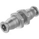 Муфта цанговая для панельного монтажа прямая Festo CRQSS-8 из нержавеющей стали