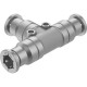 Тройник цанговый прямой Festo CRQST-8 из нержавеющей стали