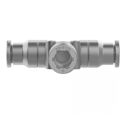 Тройник цанговый прямой Festo CRQST-8 из нержавеющей стали