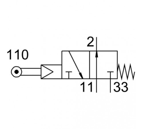 Распределитель с роликовым рычагом Festo ROS-3-1/8