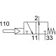 Нажимной распределитель Festo VOS-3-1/8