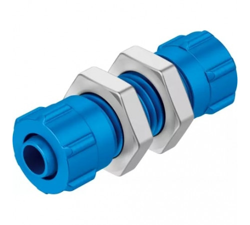 Муфта ниппельная с накидной гайкой для панельного монтажа Festo SCK-PK-4